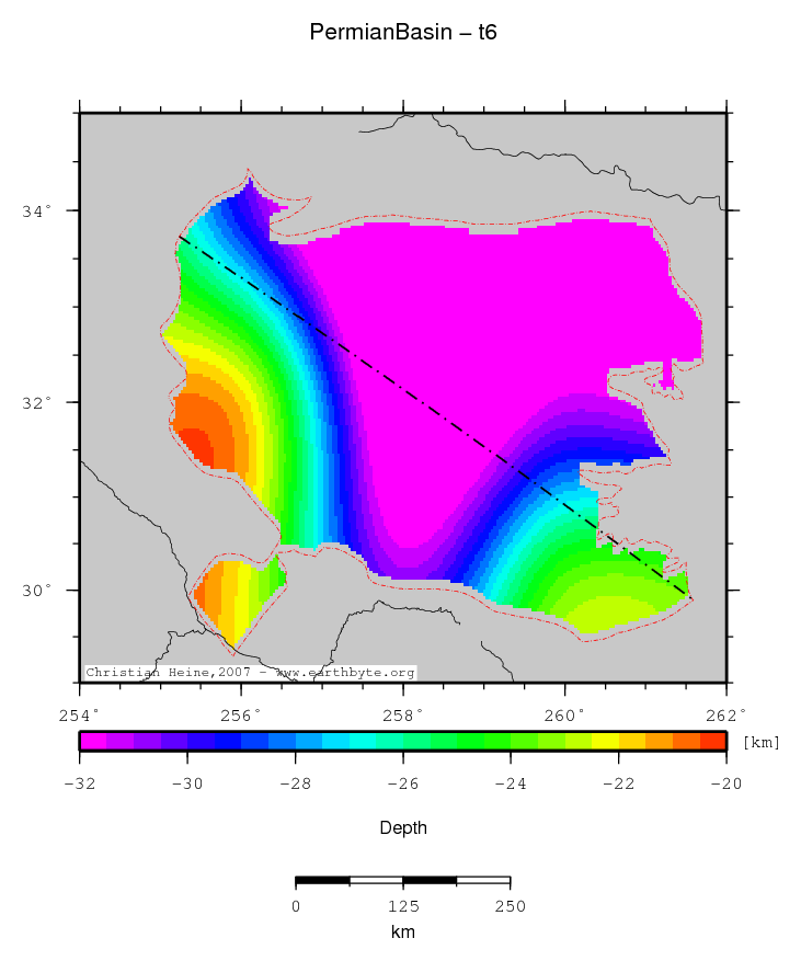 Permian Basin location map
