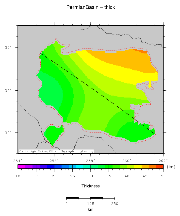 Permian Basin location map