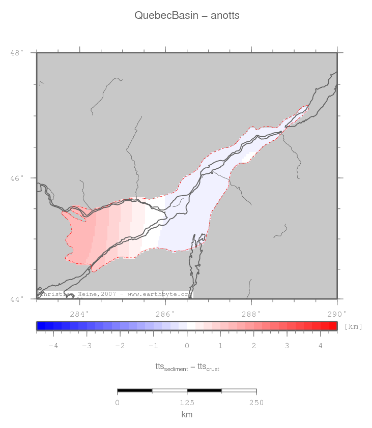 Quebec Basin location map