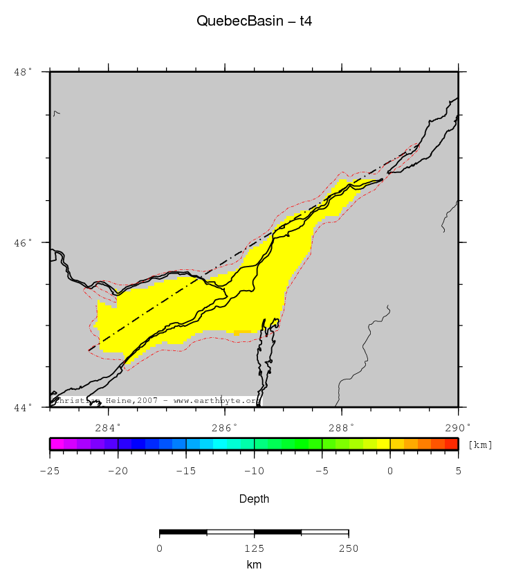 Quebec Basin location map