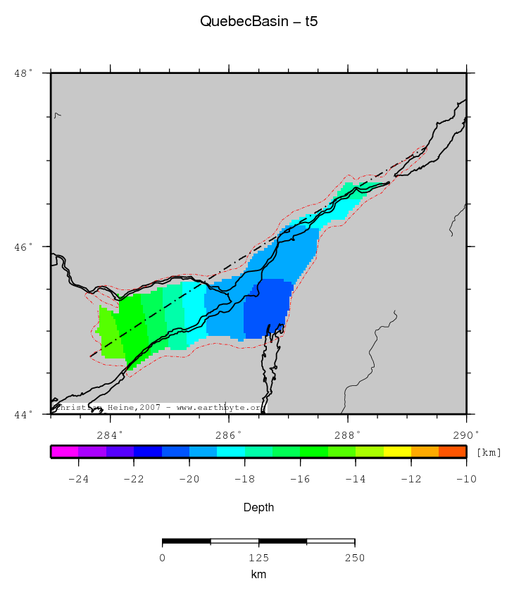 Quebec Basin location map