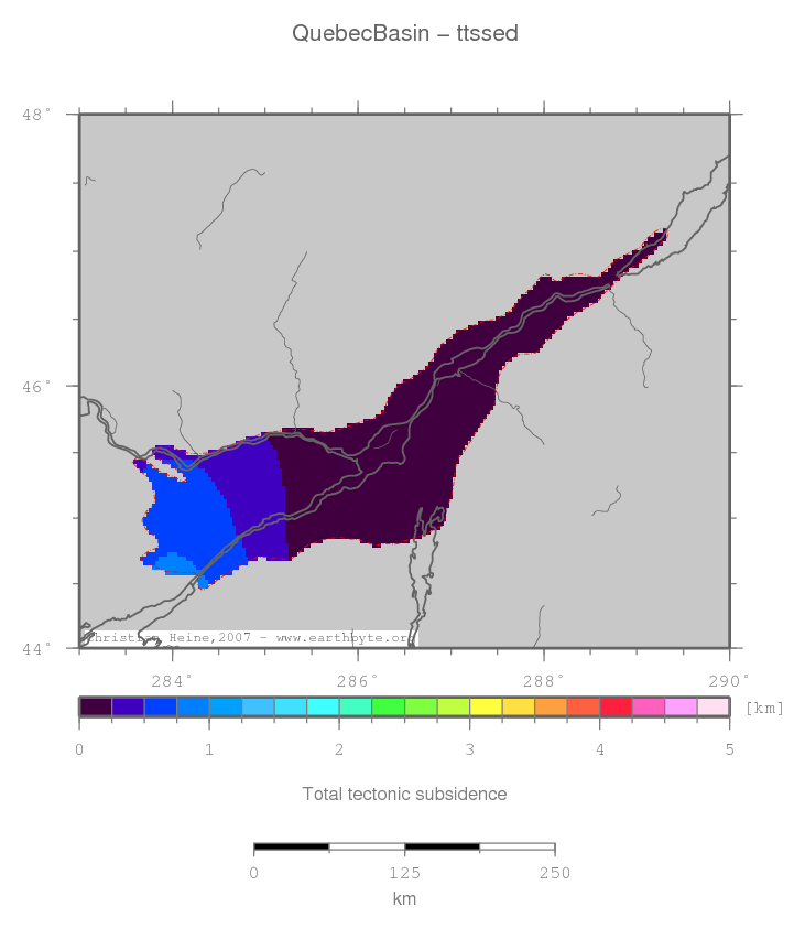 Quebec Basin location map