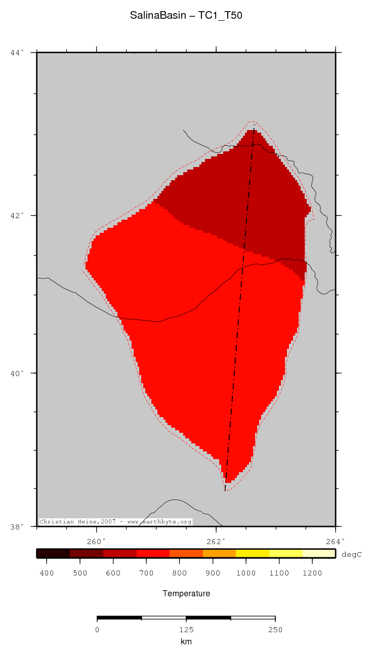 Salina Basin location map