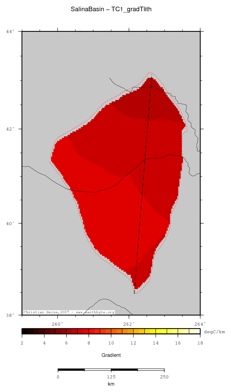 Salina Basin location map