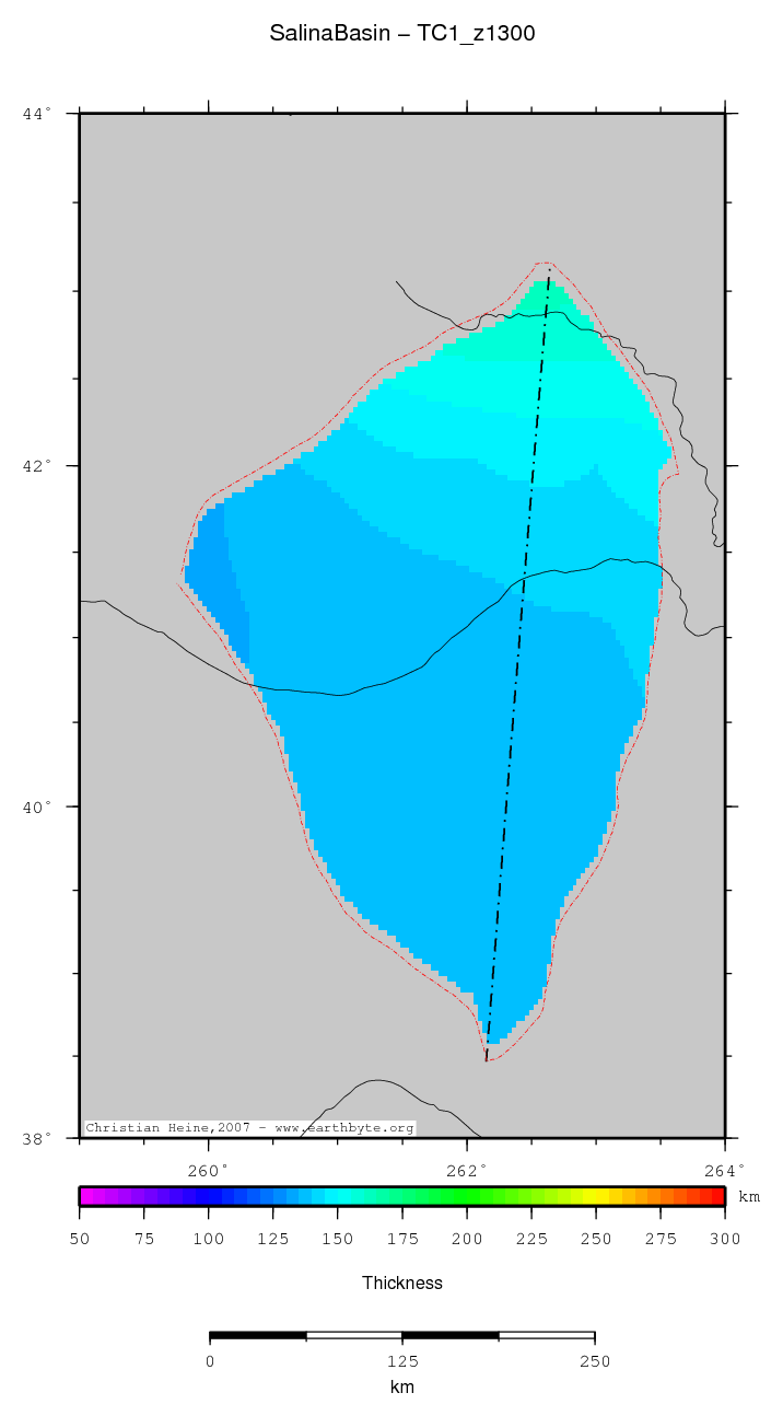 Salina Basin location map