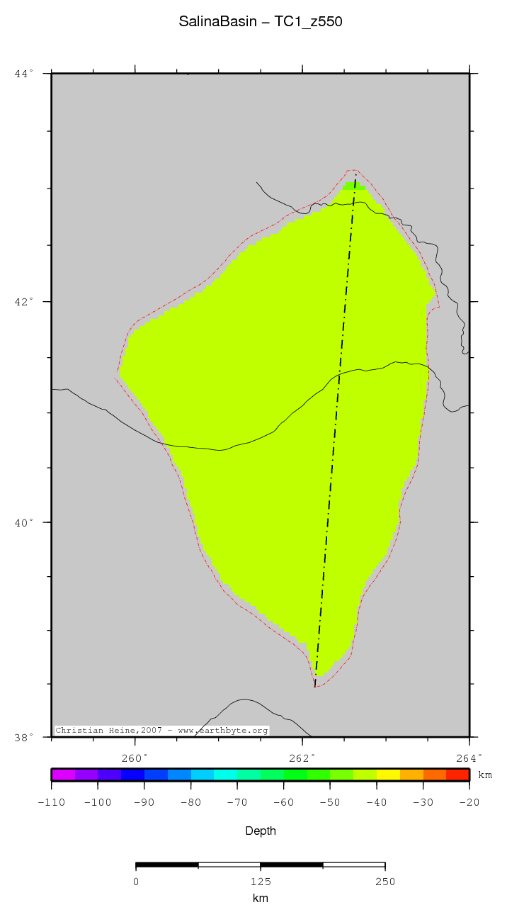 Salina Basin location map