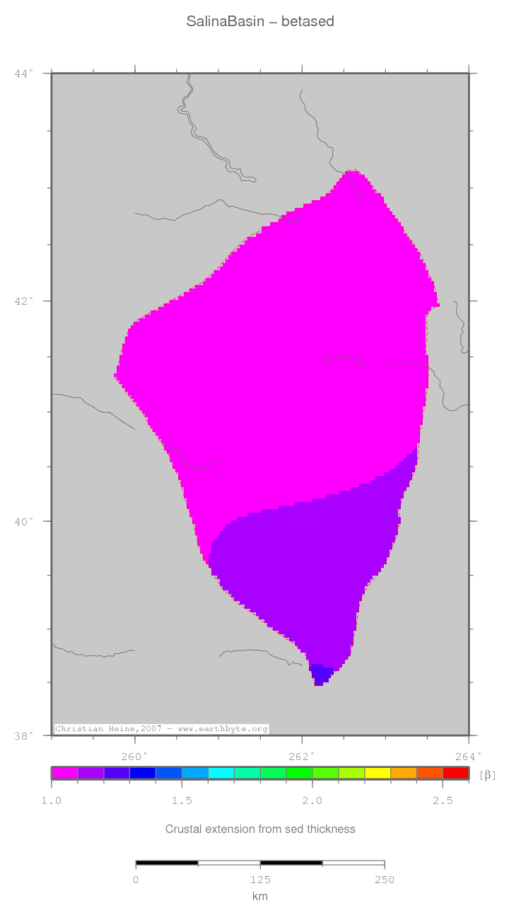 Salina Basin location map