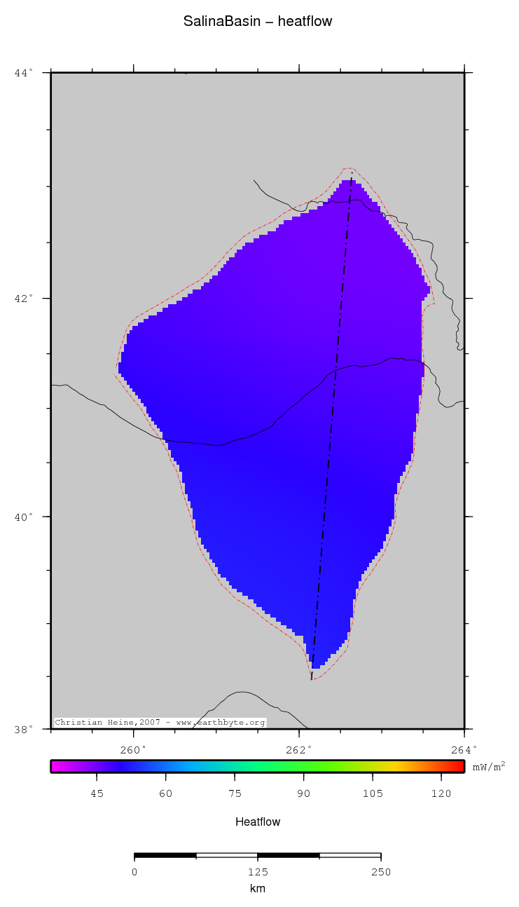 Salina Basin location map