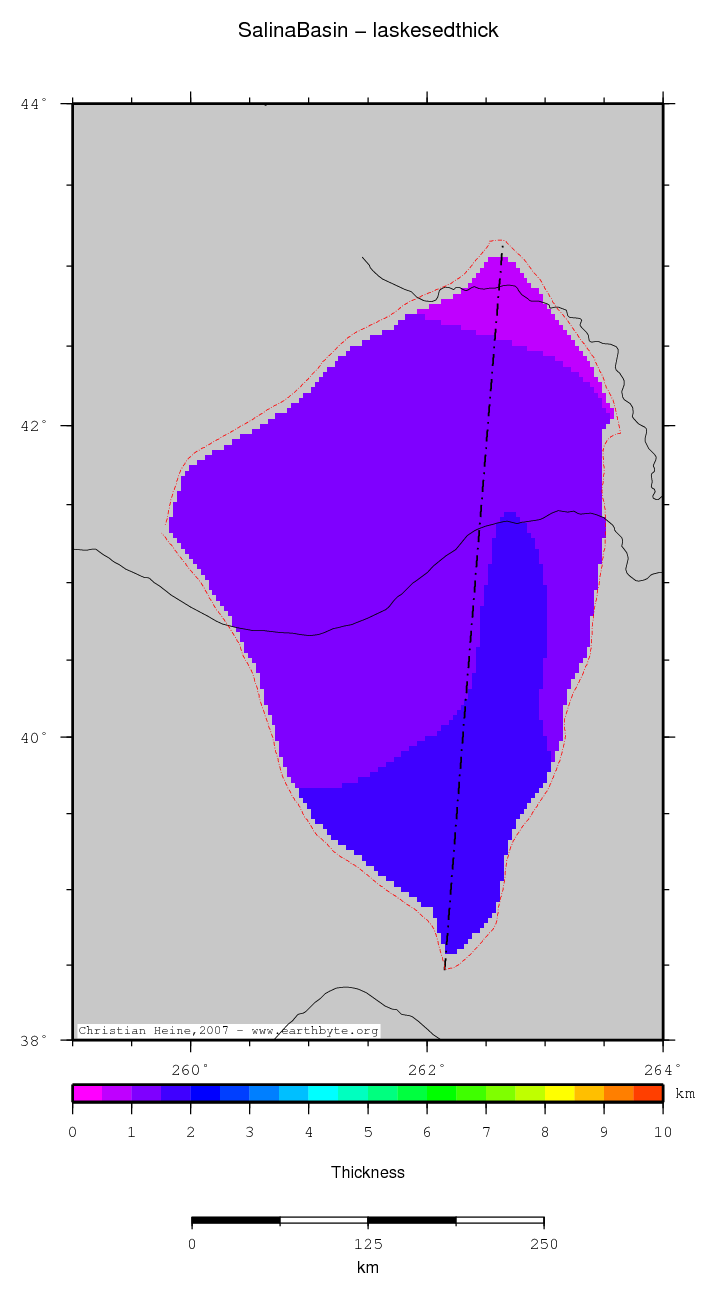 Salina Basin location map