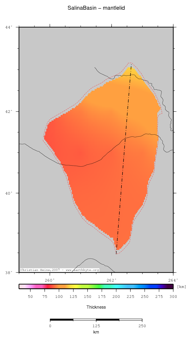 Salina Basin location map