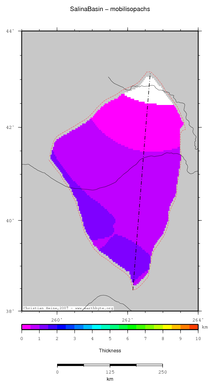 Salina Basin location map