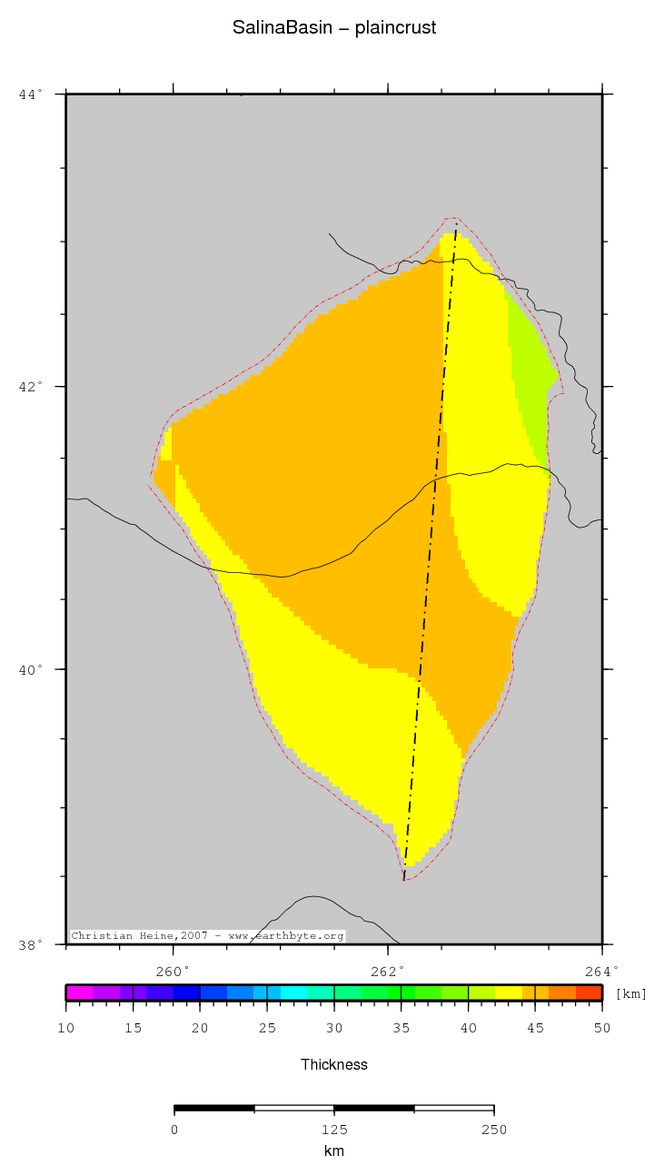 Salina Basin location map