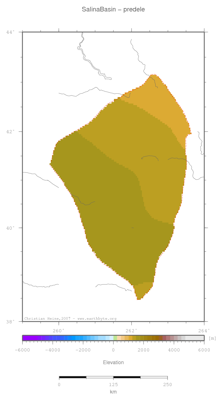 Salina Basin location map