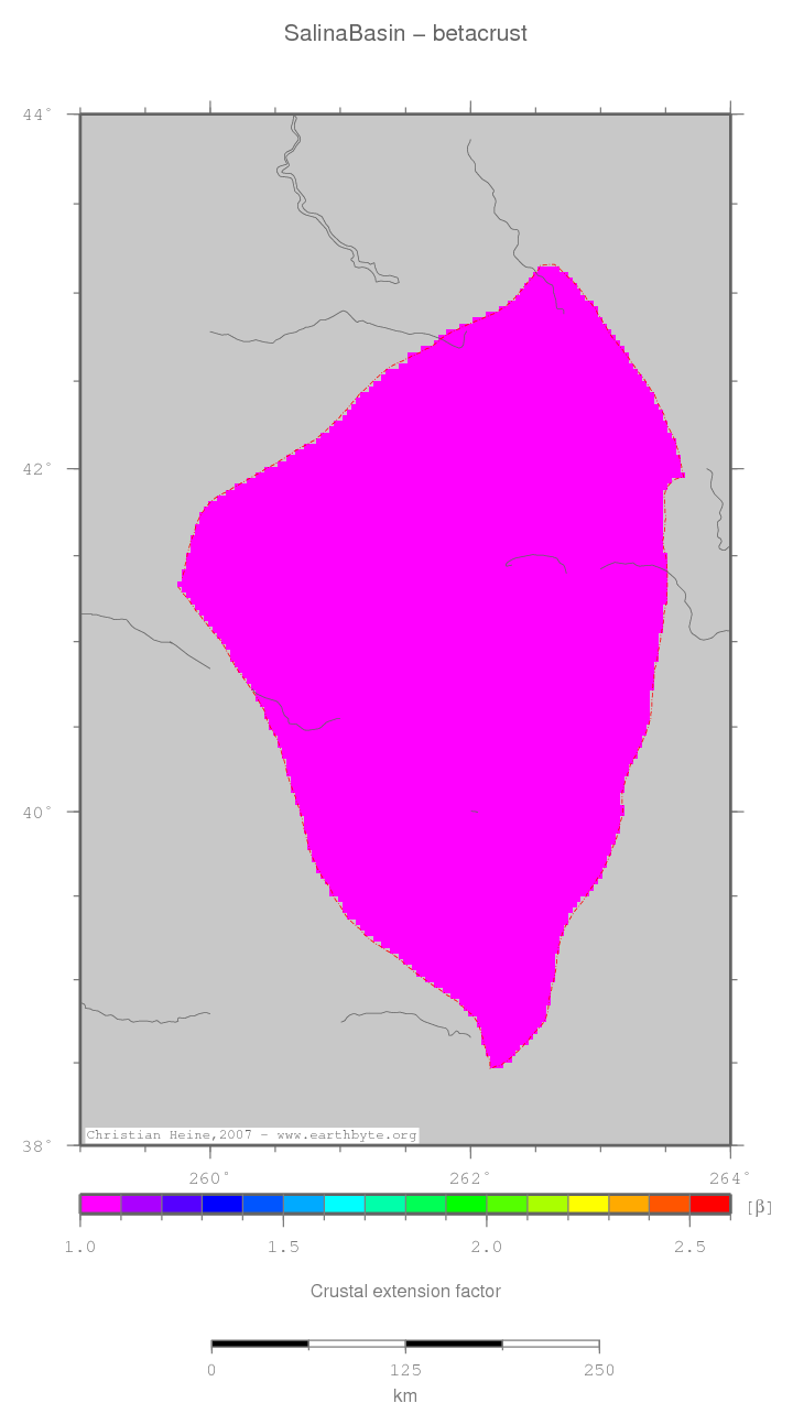 Salina Basin location map