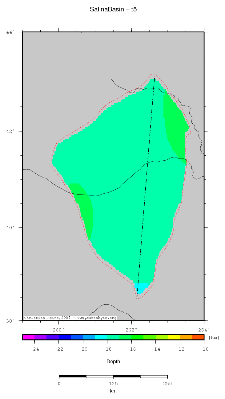 Salina Basin location map