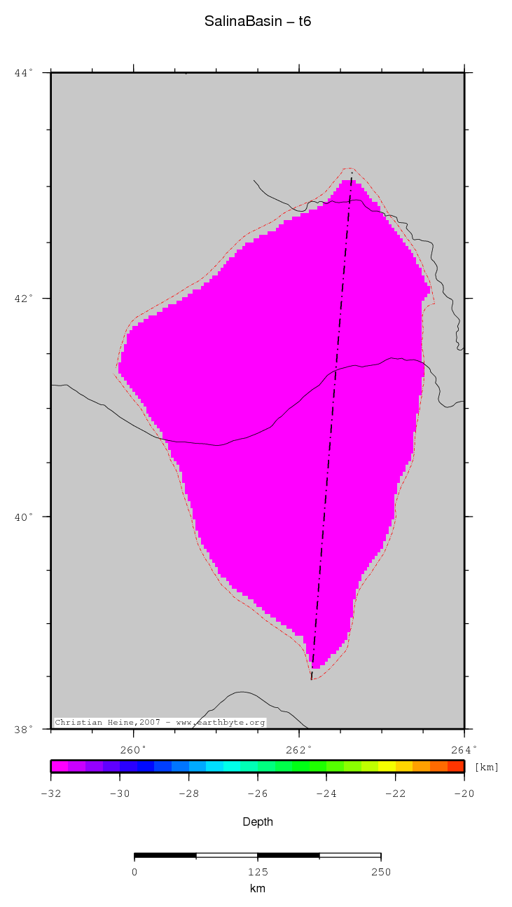 Salina Basin location map