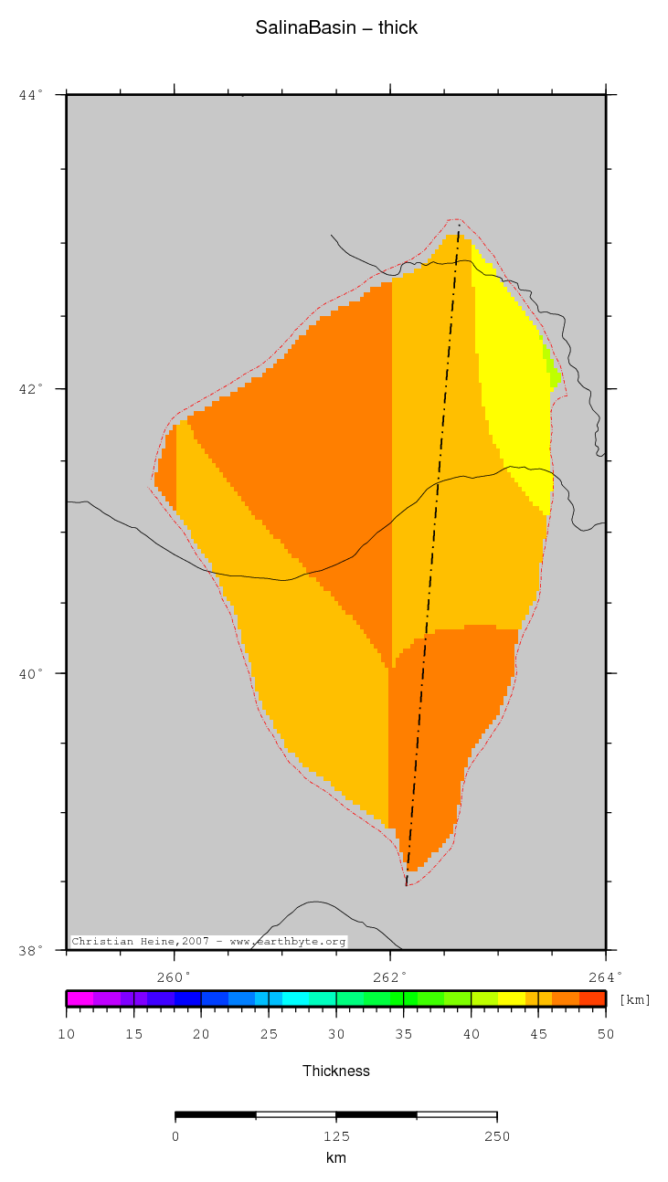 Salina Basin location map