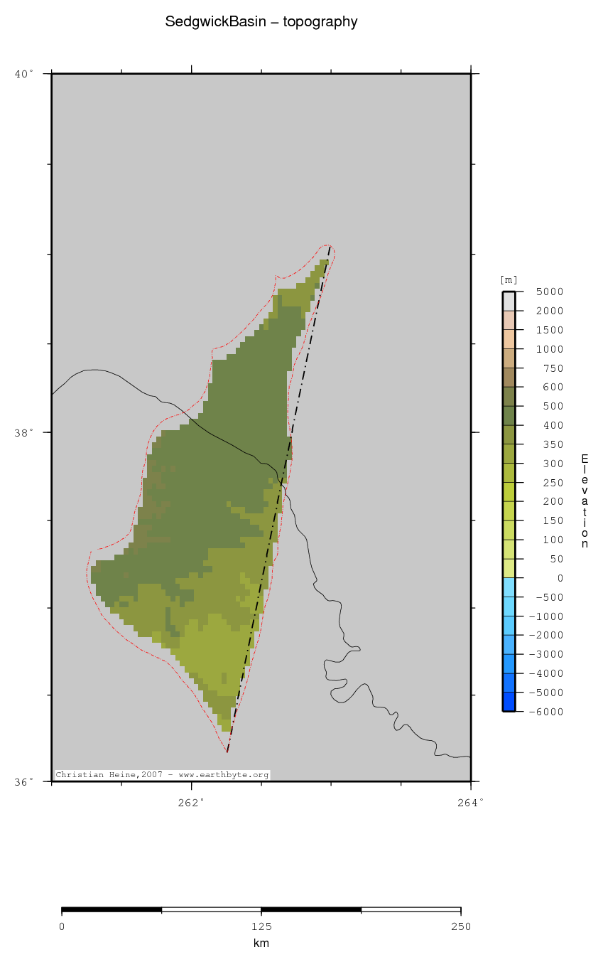 Sedgwick Basin location map