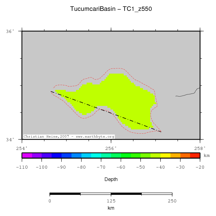 Tucumcari Basin location map