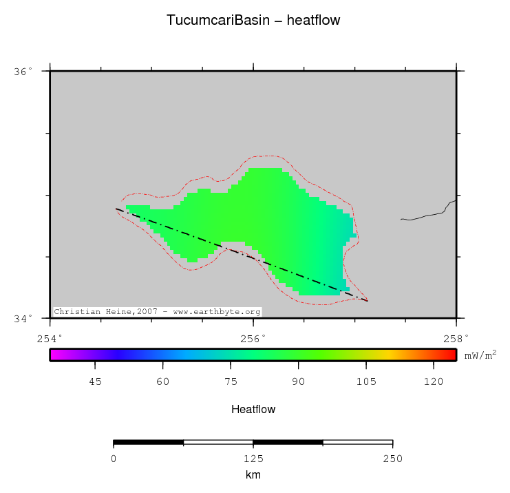 Tucumcari Basin location map