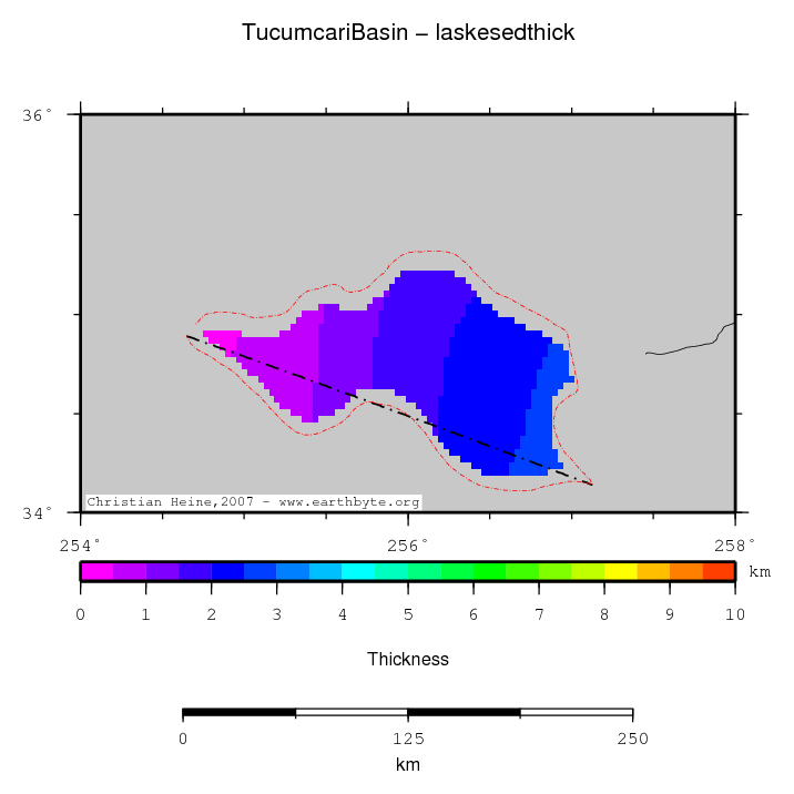 Tucumcari Basin location map