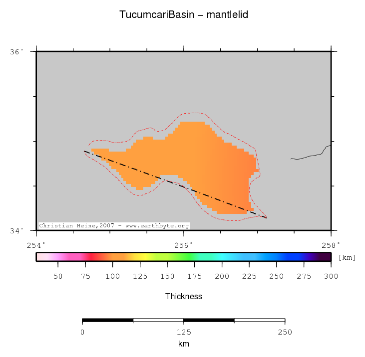 Tucumcari Basin location map