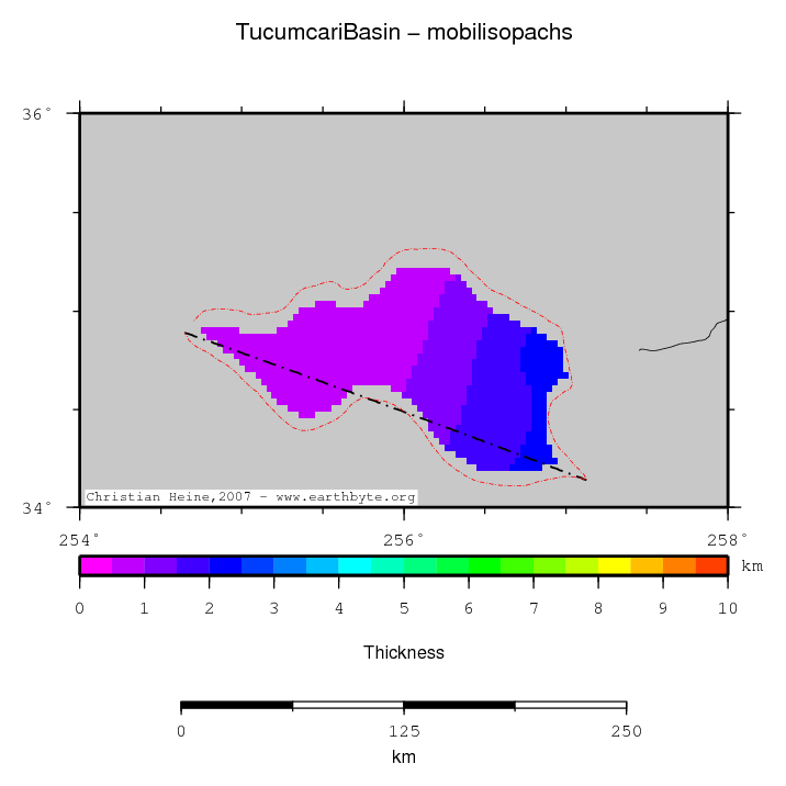 Tucumcari Basin location map