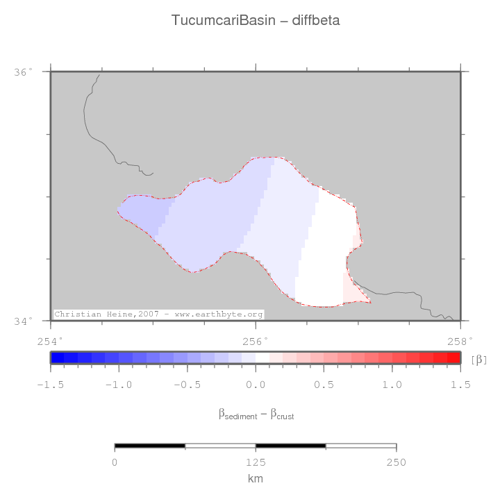 Tucumcari Basin location map