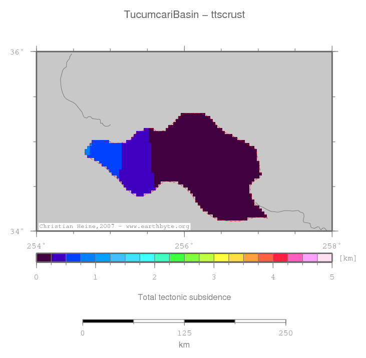 Tucumcari Basin location map