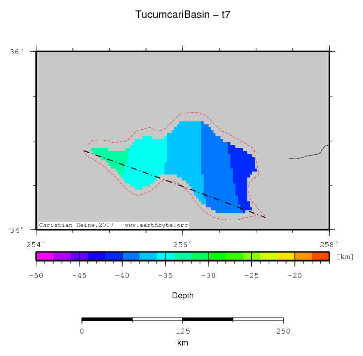 Tucumcari Basin location map