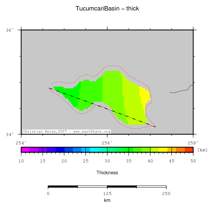 Tucumcari Basin location map