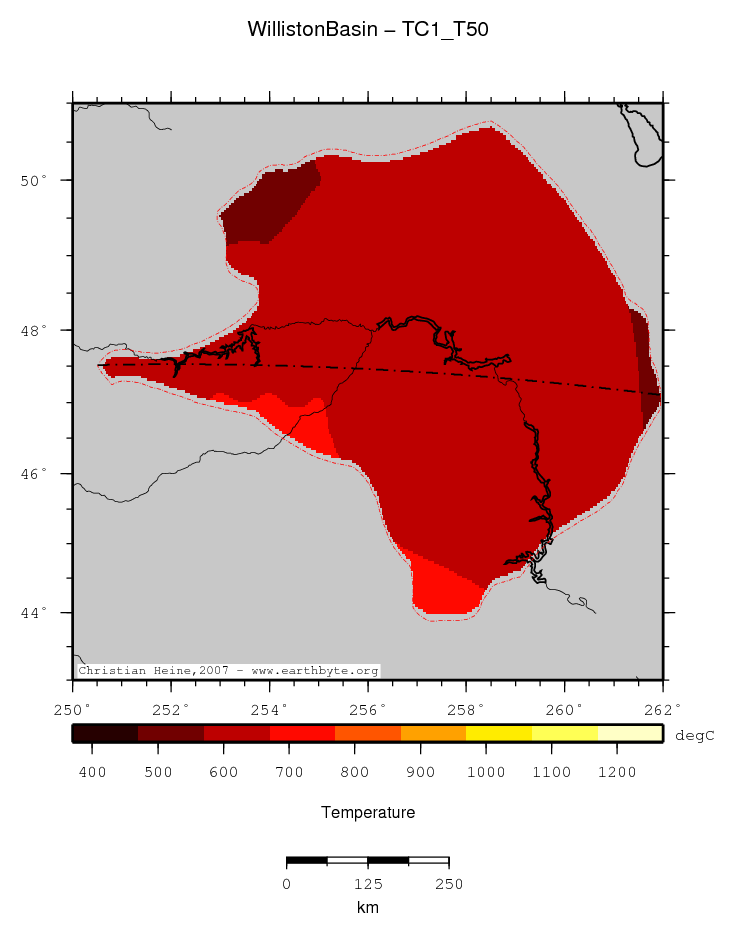 Williston Basin location map