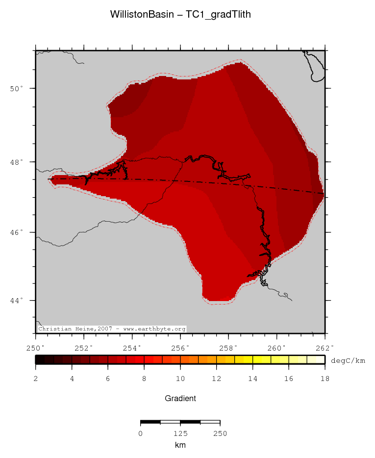 Williston Basin location map