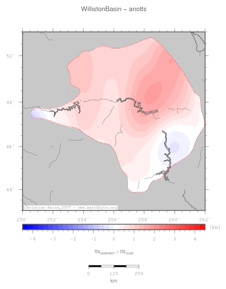 Williston Basin location map