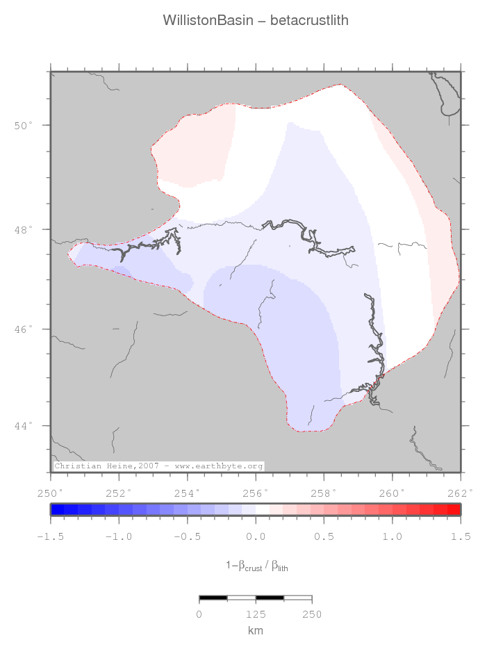 Williston Basin location map