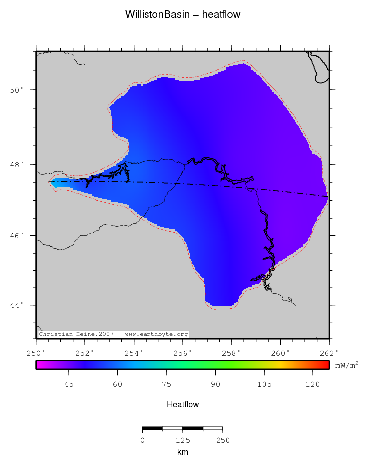 Williston Basin location map