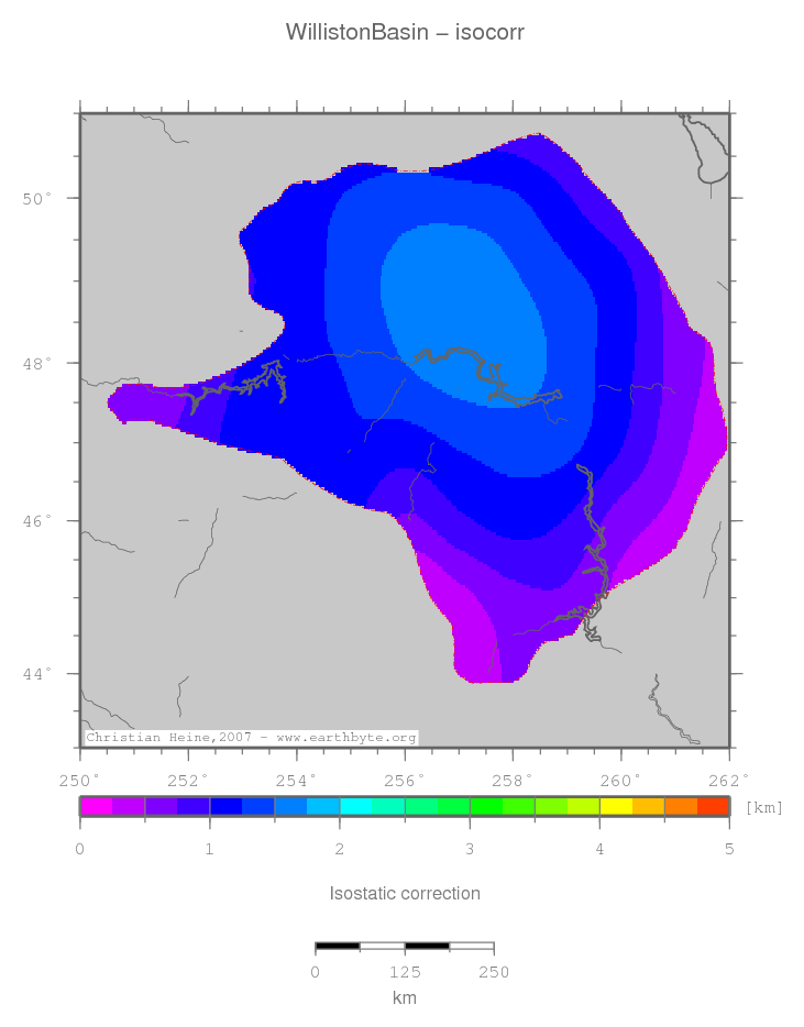 Williston Basin location map