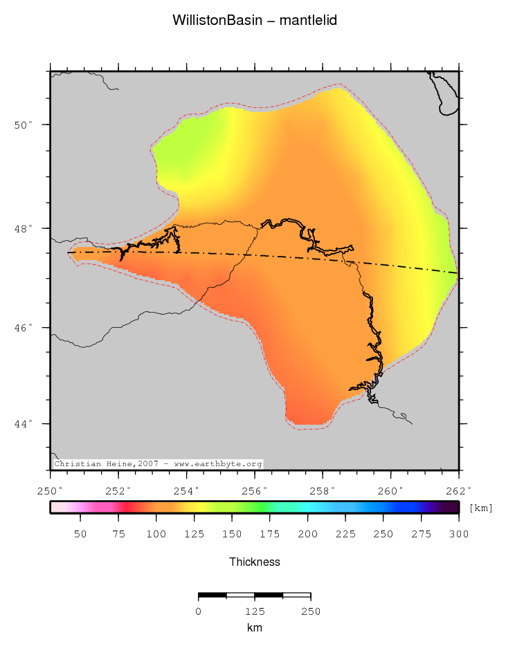 Williston Basin location map