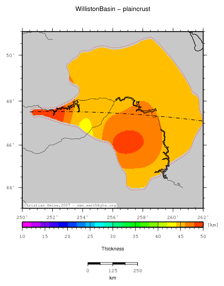 Williston Basin location map