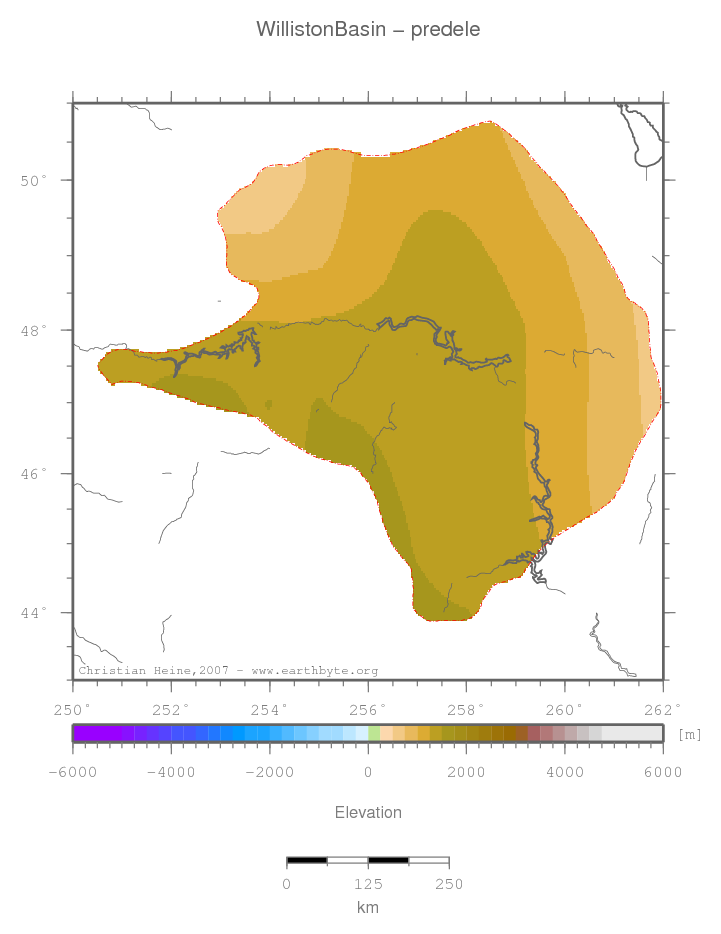 Williston Basin location map