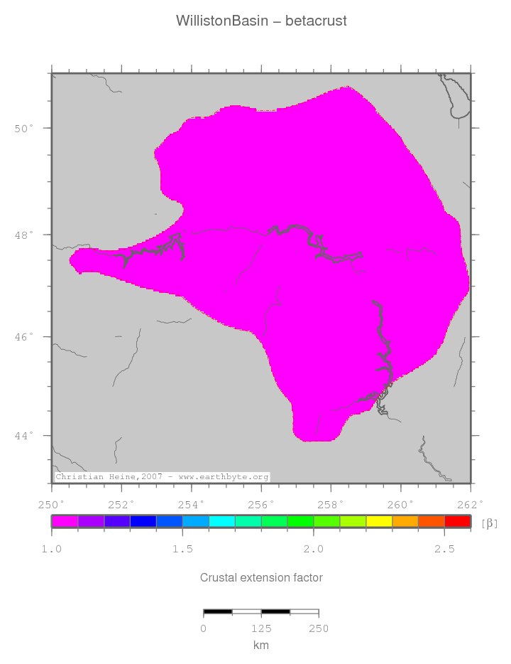 Williston Basin location map