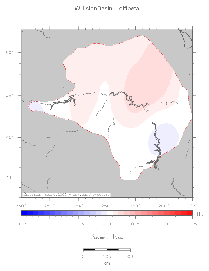 Williston Basin location map