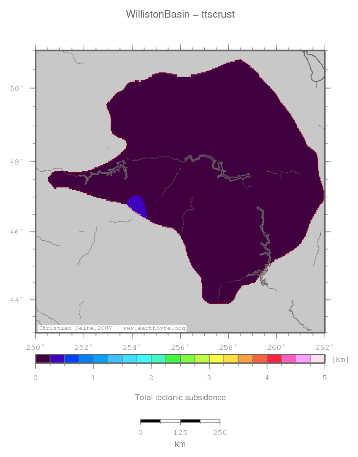 Williston Basin location map