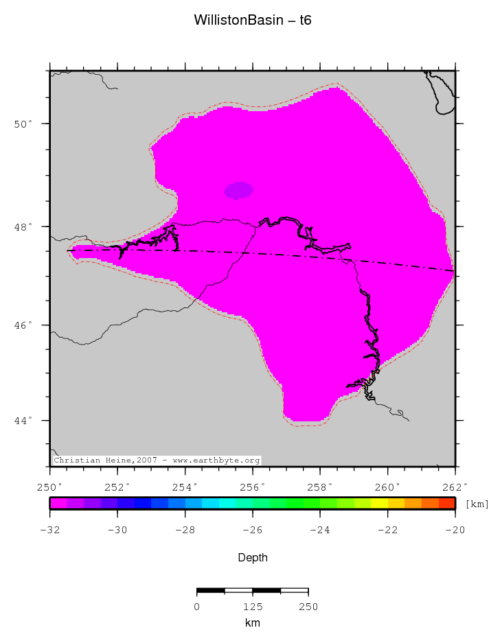 Williston Basin location map