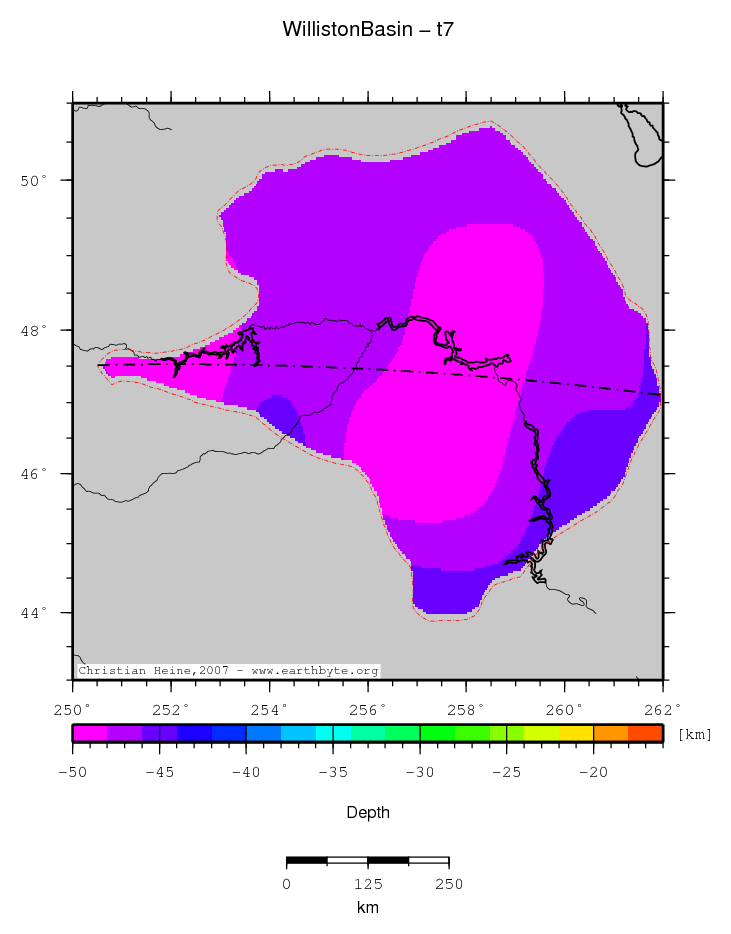 Williston Basin location map