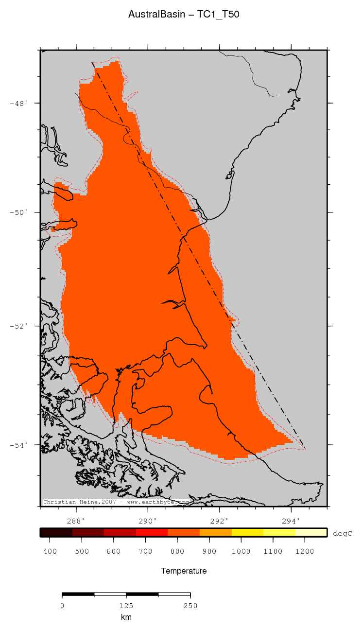 Austral Basin location map