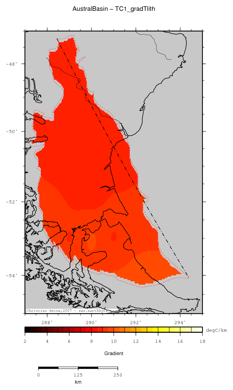 Austral Basin location map