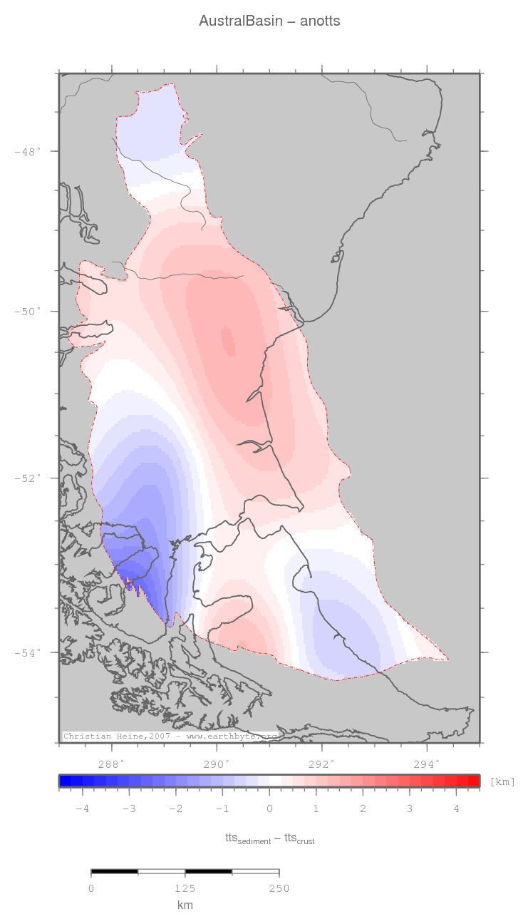 Austral Basin location map