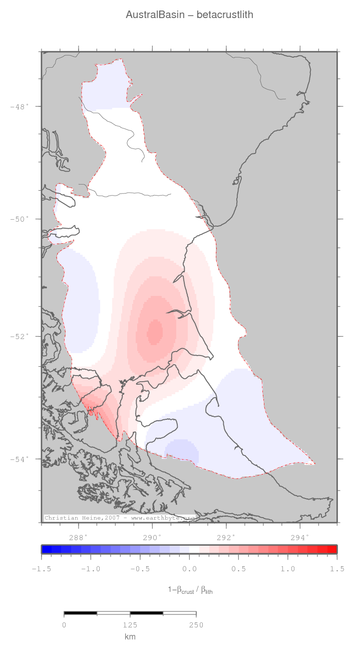 Austral Basin location map