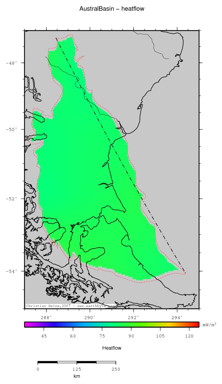 Austral Basin location map